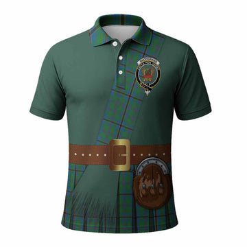 Snodgrass Tartan Crest Polo Shirt Kilt Costume Style