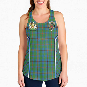 Snodgrass Tartan Crest Women Racerback Tanks Scotland Coat of Arm Flag Style