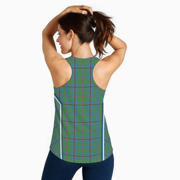 Snodgrass Tartan Crest Women Racerback Tanks Scotland Coat of Arm Flag Style