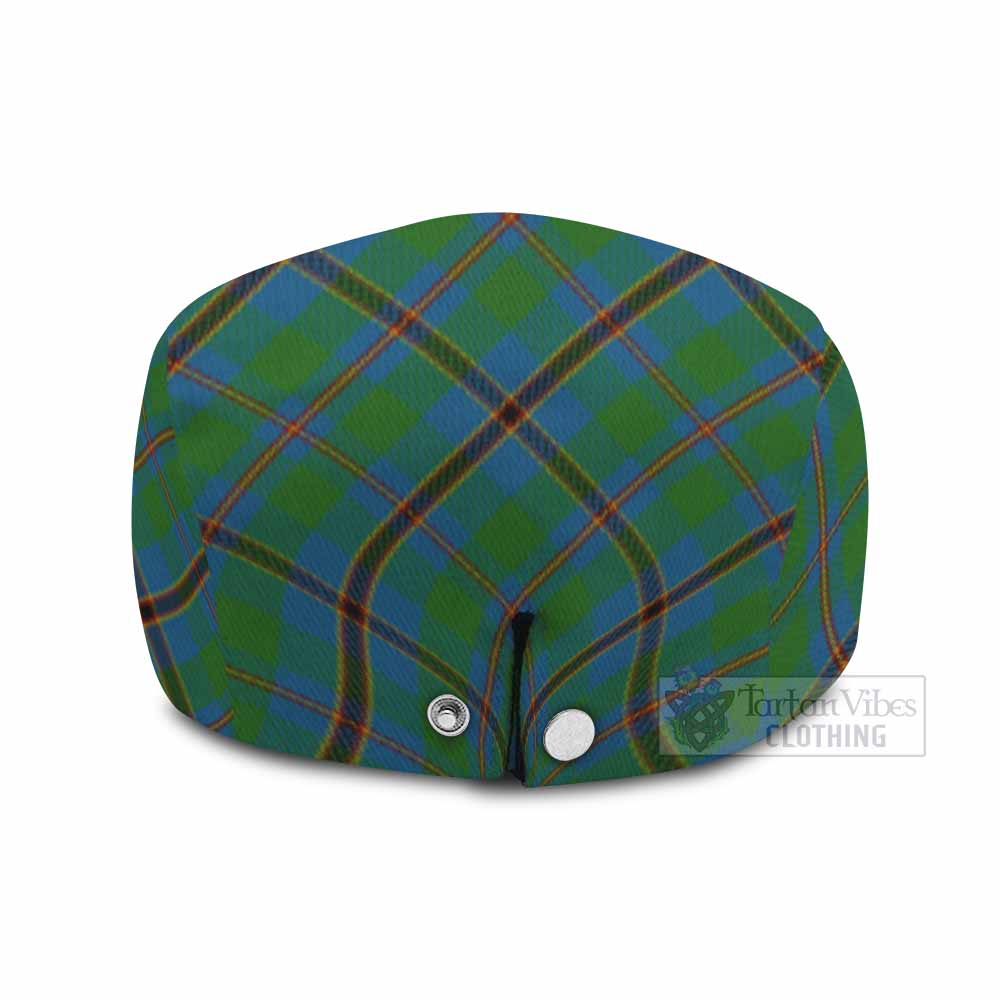 Snodgrass Tartan Flat Cap, Jeff Cap Cross Style with Family Crest - Tartan Vibes Clothing