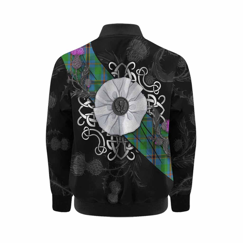 Snodgrass Tartan Kid Bomber Jacket Jacobite White Rose Kid - Tartan Vibes Clothing