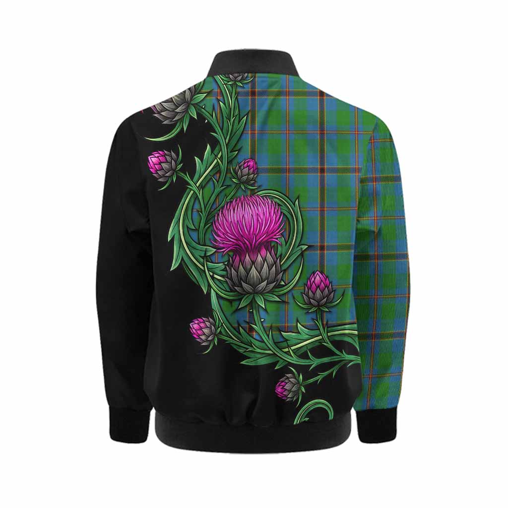 Snodgrass Tartan Kid Bomber Jacket Resilient Scottish Thistle Kid - Tartan Vibes Clothing