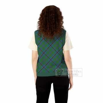 Snodgrass Tartan  Knitted V-Neck Vest Cross Style
