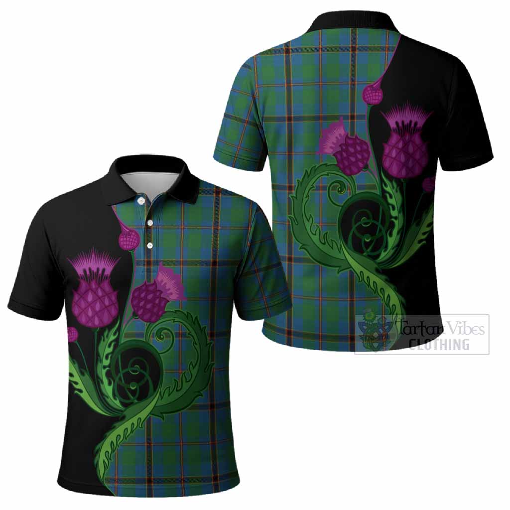 Snodgrass Tartan Polo Shirt Traditional Scottish Thistle