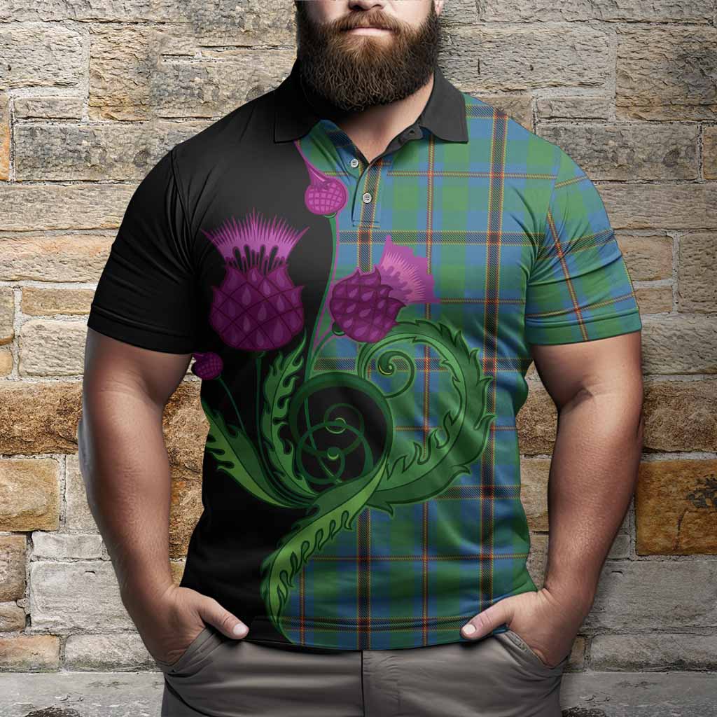 Snodgrass Tartan Polo Shirt Traditional Scottish Thistle