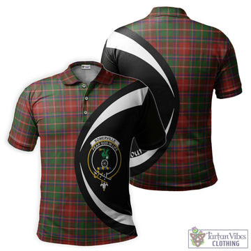 Somerville Tartan Men's Polo Shirt with Family Crest Circle Style Kid - Tartan Vibes Clothing