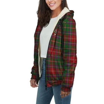 Somerville Tartan Sherpa Hoodie with Family Crest