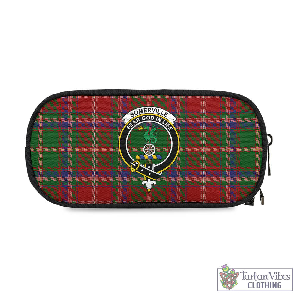 Tartan Vibes Clothing Somerville Tartan Pen and Pencil Case with Family Crest