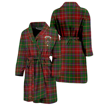 Somerville Tartan Bathrobe with Family Crest Unisex S - Tartan Vibes Clothing