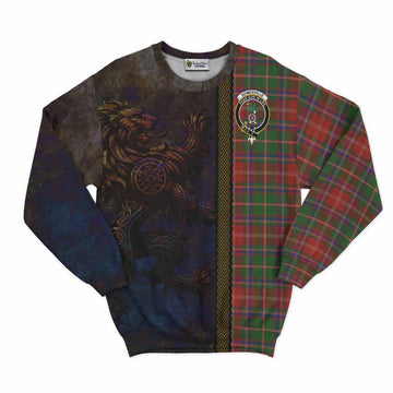 Somerville Tartan Family Crest Sweatshirt Alba Gu Brath Be Brave Lion Ancient Style