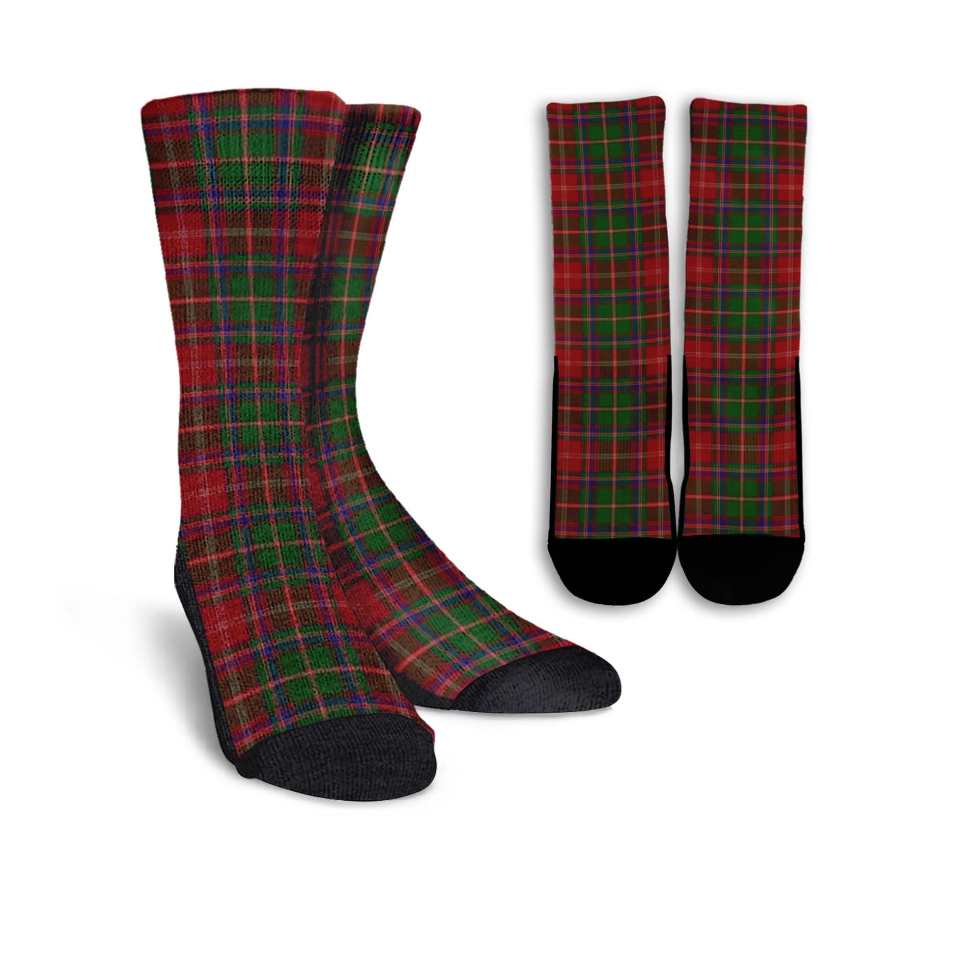 Somerville Tartan Crew Socks - Tartanvibesclothing
