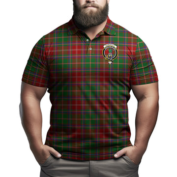 Somerville Tartan Men's Polo Shirt with Family Crest