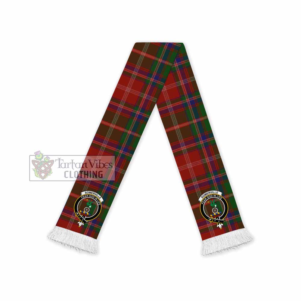 Tartan Vibes Clothing Somerville Tartan Ruffneck Scarf with Family Crest