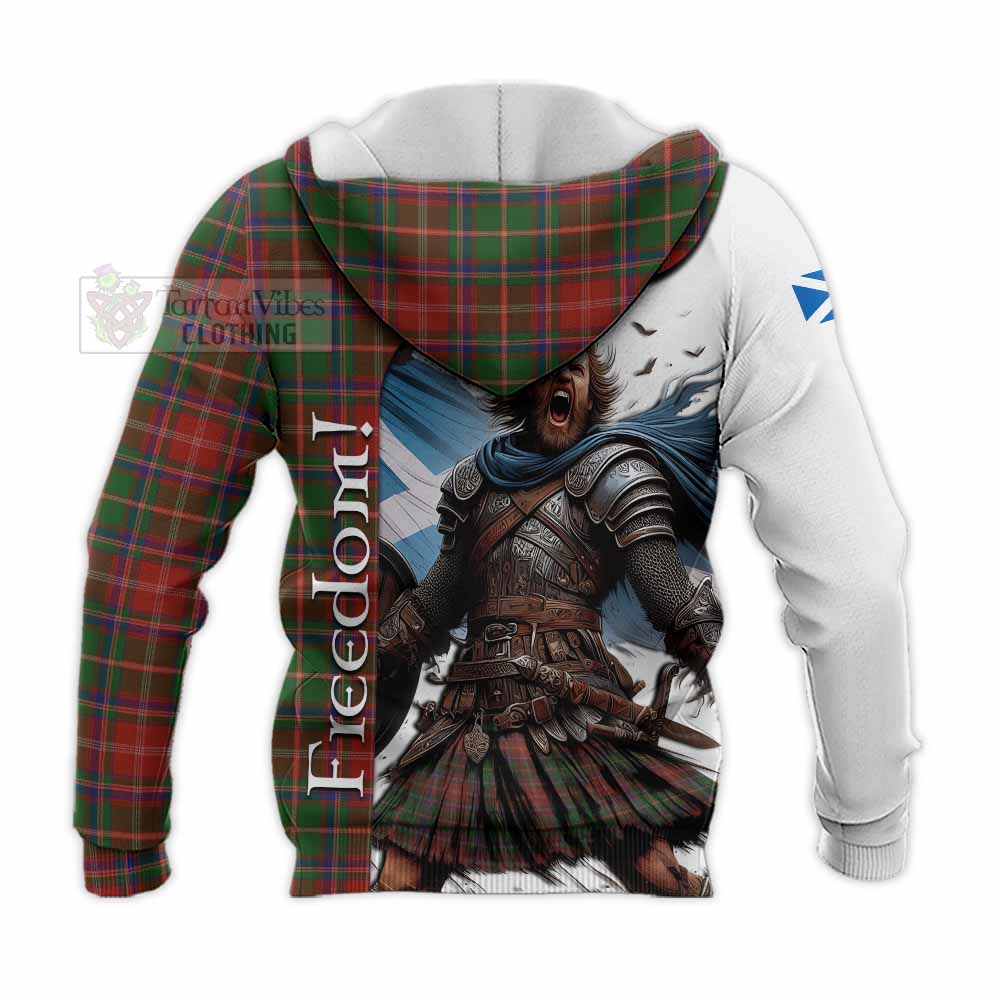 Tartan Vibes Clothing Somerville Crest Tartan Knitted Hoodie Inspired by the Freedom of Scottish Warrior