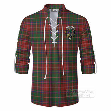 Tartan Vibes Clothing Somerville Tartan Ghillie Kilt Shirt with Family Crest DNA In Me Style