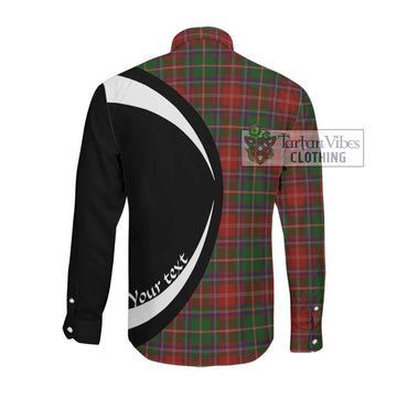 Somerville Tartan Long Sleeve Button Up with Family Crest Circle Style Men's Shirt - Tartan Vibes Clothing
