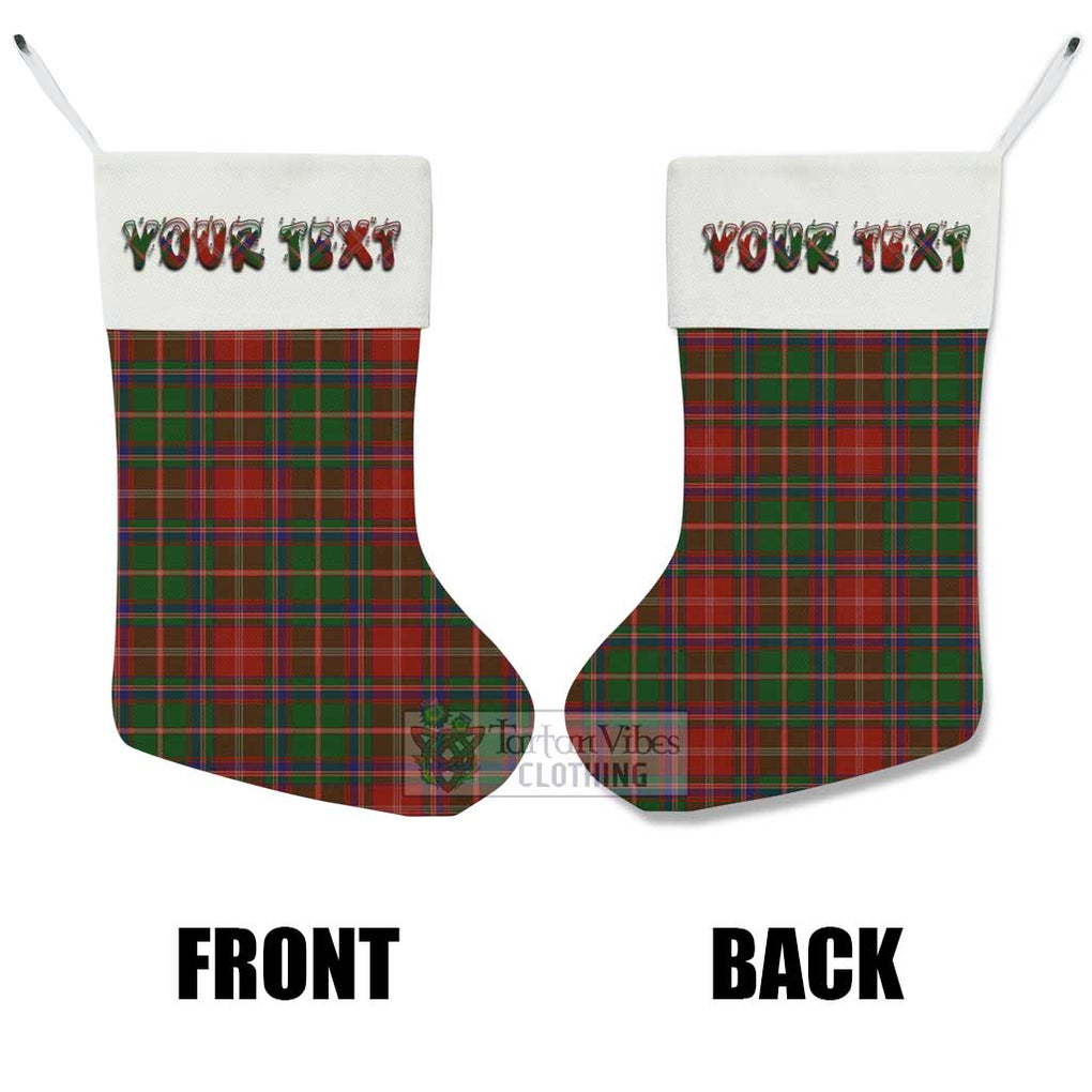 Tartan Vibes Clothing Somerville Tartan Christmas Stocking with Personalized Text