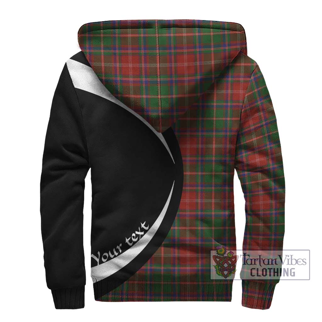 Somerville Tartan Sherpa Hoodie with Family Crest Circle Style - Tartan Vibes Clothing