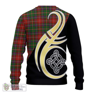 Somerville Tartan Knitted Sweater with Family Crest and Celtic Symbol Style - Tartan Vibes Clothing