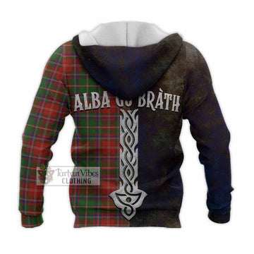 Somerville Tartan Family Crest Knitted Hoodie Alba Gu Brath Be Brave Lion Ancient Style