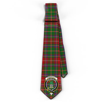 Somerville Tartan Classic Necktie with Family Crest