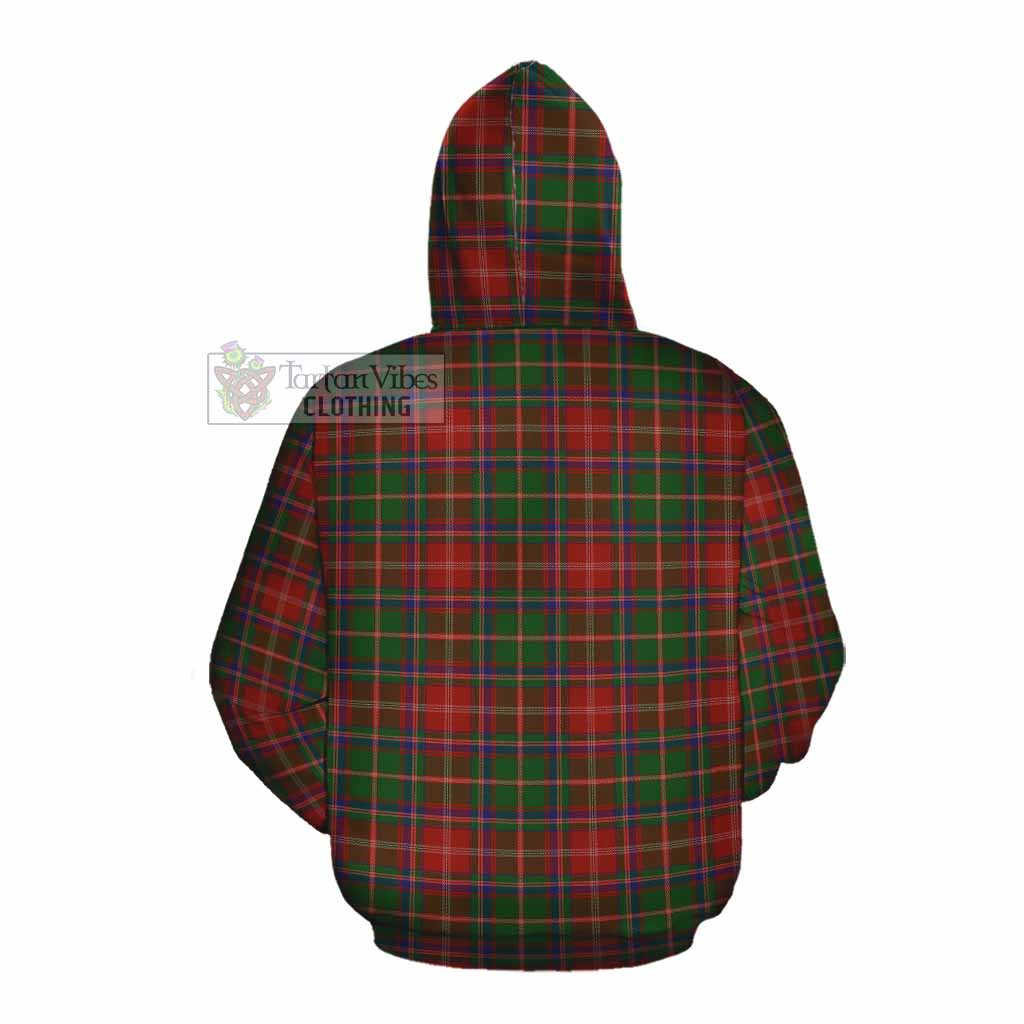 Tartan Vibes Clothing Somerville Tartan Cotton Hoodie with Family Crest DNA In Me Style