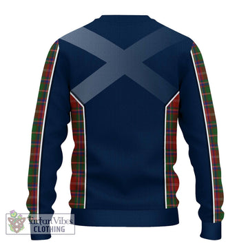 Somerville Tartan Knitted Sweater with Family Crest and Lion Rampant Vibes Sport Style - Tartan Vibes Clothing