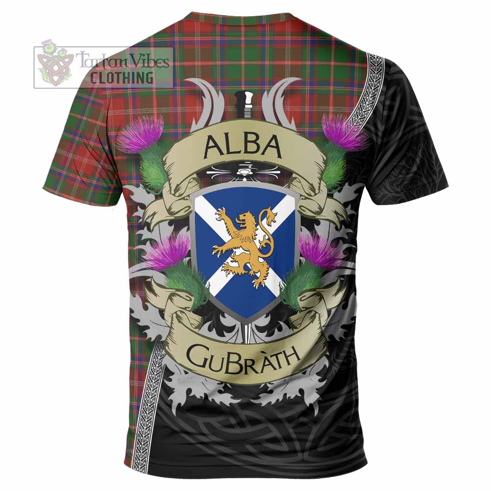 Tartan Vibes Clothing Somerville Tartan Family Crest T-Shirt Lion Rampant Royal Thistle Shield Celtic Inspired