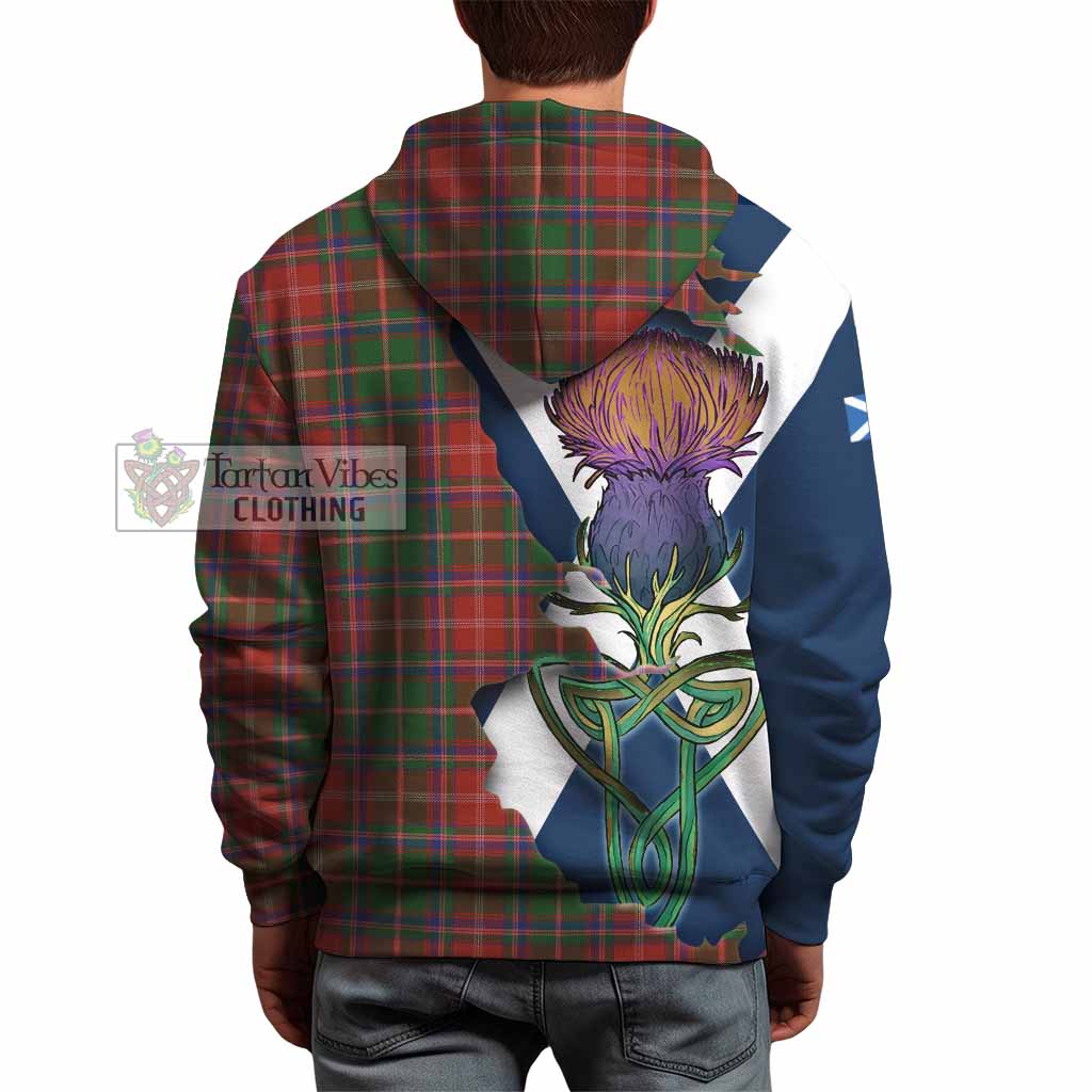 Tartan Vibes Clothing Somerville Tartan Family Crest Hoodie Scottish Thistle Celtic Inspired