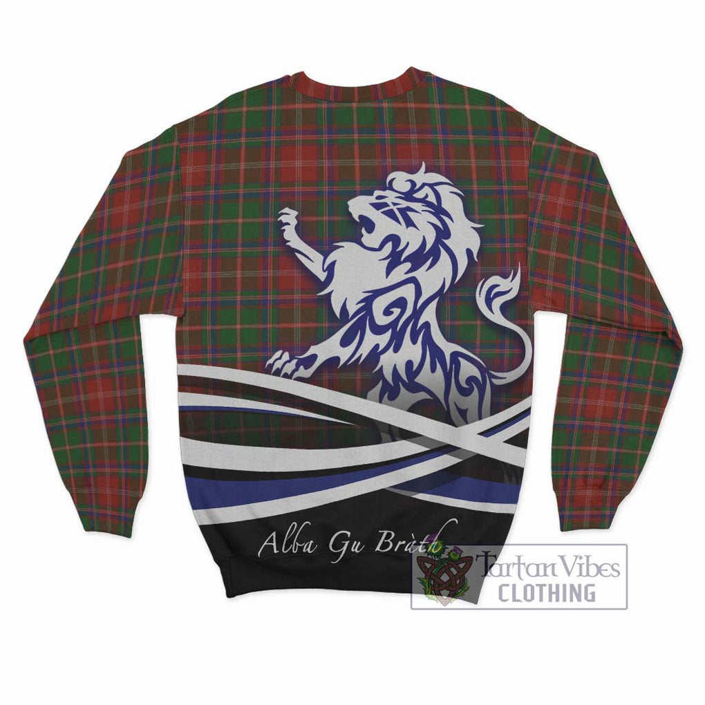 Somerville Tartan Sweatshirt with Alba Gu Brath Regal Lion Emblem - Tartanvibesclothing Shop