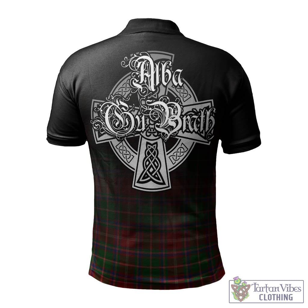 Tartan Vibes Clothing Somerville Tartan Polo Shirt Featuring Alba Gu Brath Family Crest Celtic Inspired