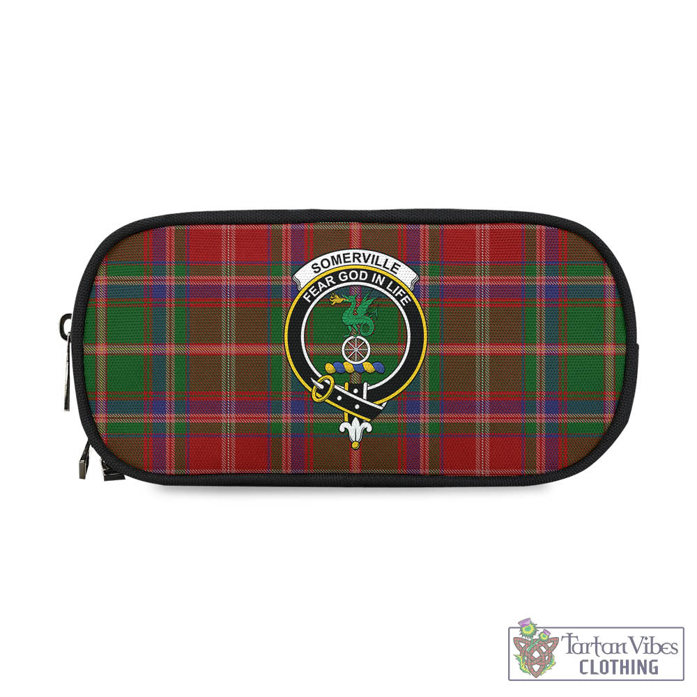 Tartan Vibes Clothing Somerville Tartan Pen and Pencil Case with Family Crest