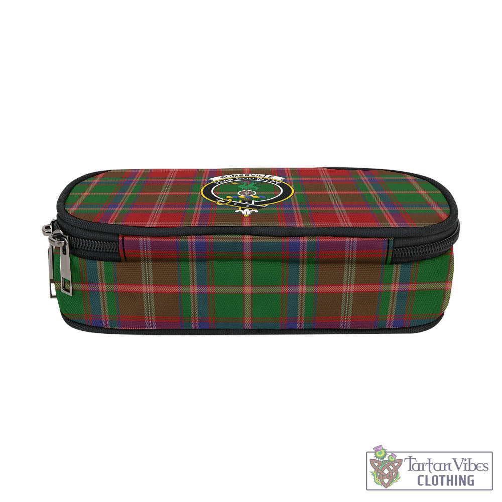 Tartan Vibes Clothing Somerville Tartan Pen and Pencil Case with Family Crest