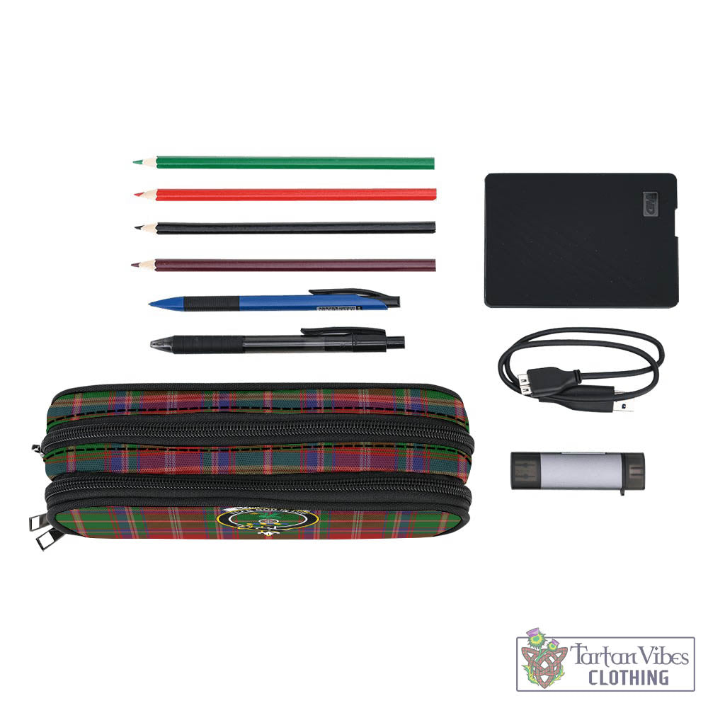 Tartan Vibes Clothing Somerville Tartan Pen and Pencil Case with Family Crest