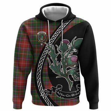 Somerville Family Crest Tartan Hoodie Alba Thistle Inspired