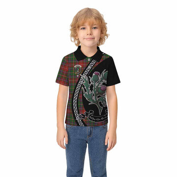 Somerville Family Crest Tartan Kid Polo Shirt Alba Thistle Inspired - Tartan Vibes Clothing