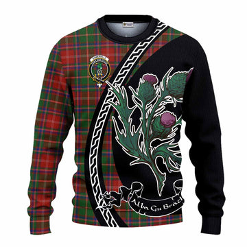 Somerville Family Crest Tartan Knitted Sweater Alba Thistle Inspired - Tartan Vibes Clothing