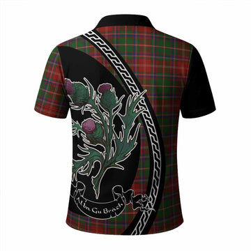 Somerville Family Crest Tartan Polo Shirt Alba Thistle Inspired - Tartan Vibes Clothing