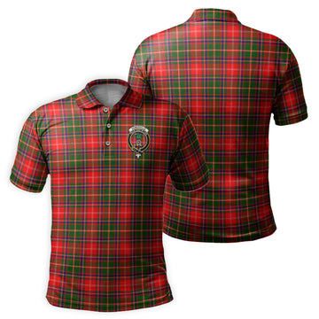 Somerville Modern Tartan Men's Polo Shirt with Family Crest