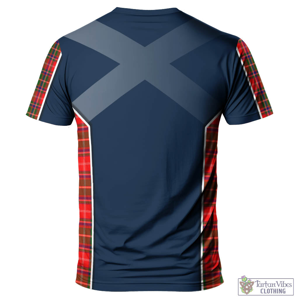 Tartan Vibes Clothing Somerville Modern Tartan T-Shirt with Family Crest and Scottish Thistle Vibes Sport Style