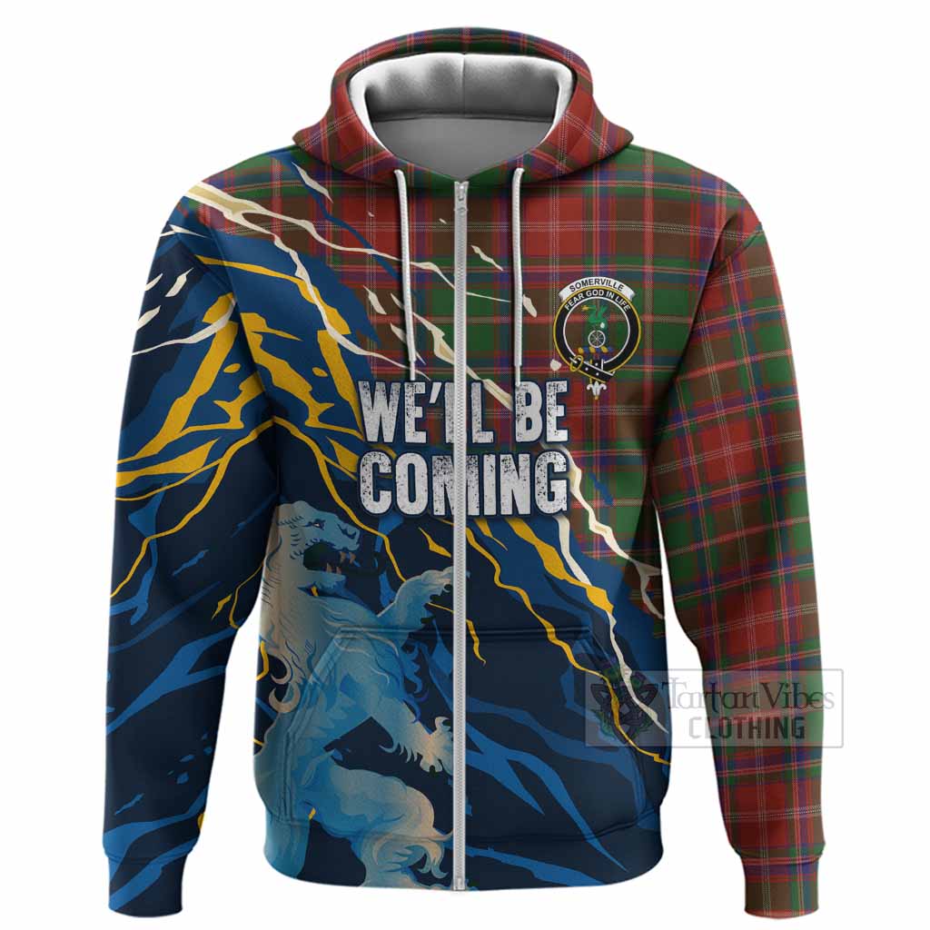 Somerville Scotland Tartan Hoodie WC2026 Football - We'll Be Coming
