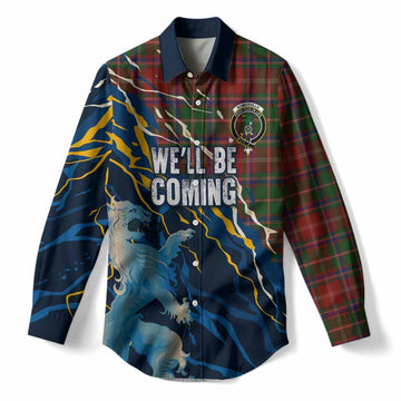 Somerville Scotland Tartan Women Casual Shirt WC2026 Football - We'll Be Coming