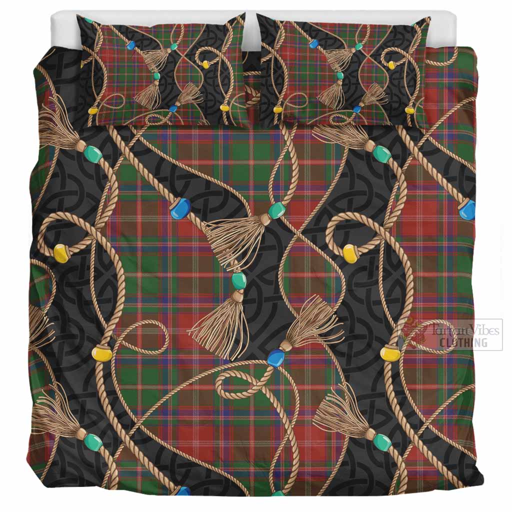 Somerville Scottish Tartan Twisted Ropes Stylized Bedding Set UK Bedding Set UK Super King 104*94 inch - Tartan Vibes Clothing