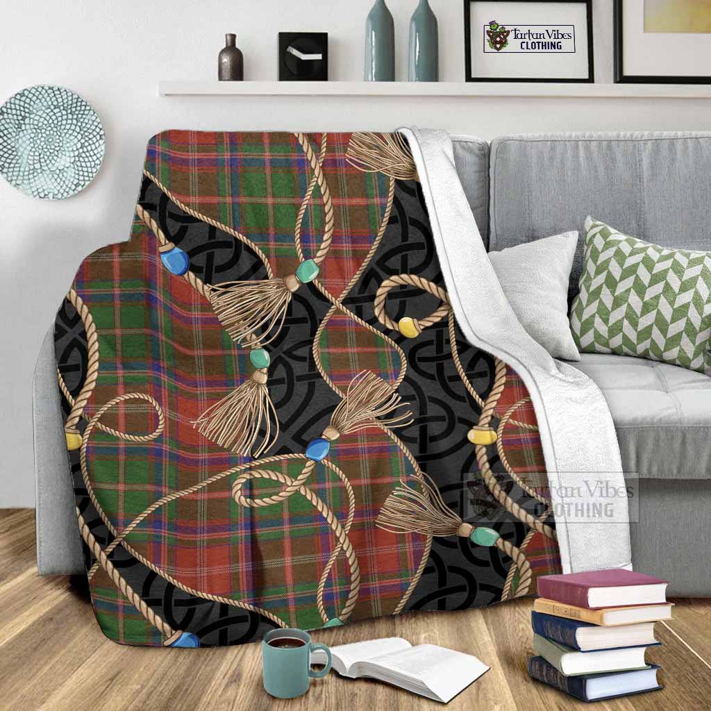 Somerville Scottish Tartan Twisted Ropes Stylized Blanket - Tartan Vibes Clothing