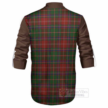 Somerville Tartan Accent Ghillie Shirt with Family Crest