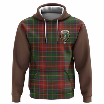 Somerville Tartan Accent Hoodie with Family Crest