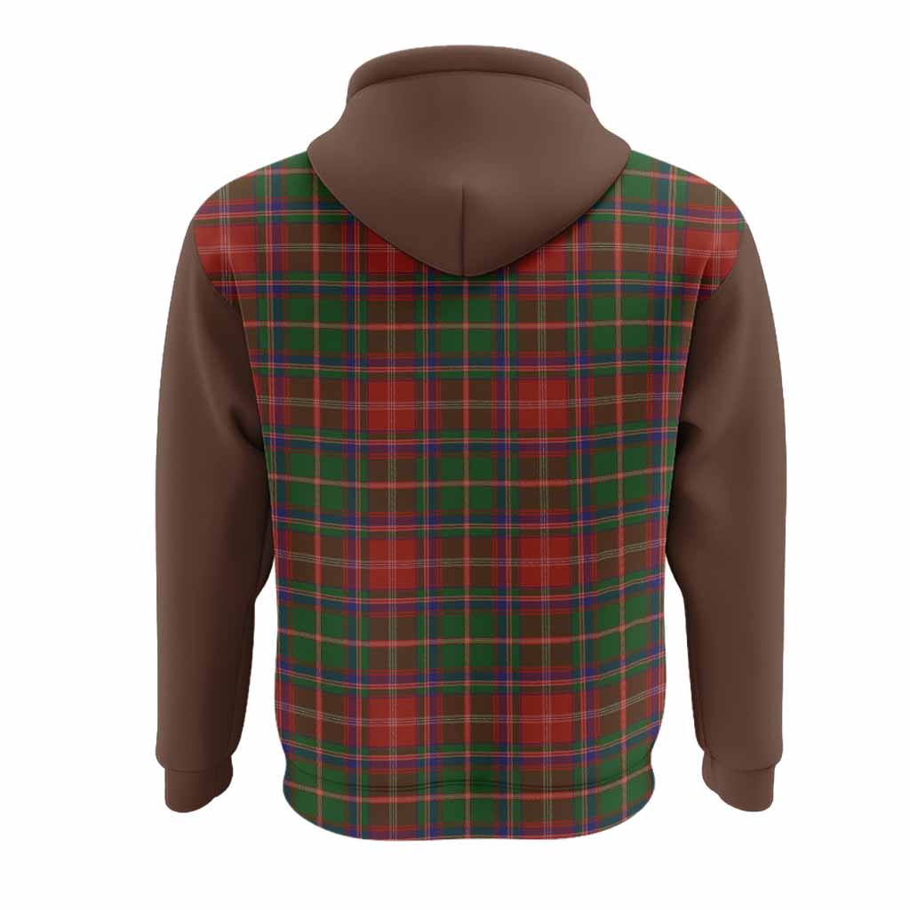 Somerville Tartan Accent Hoodie with Family Crest