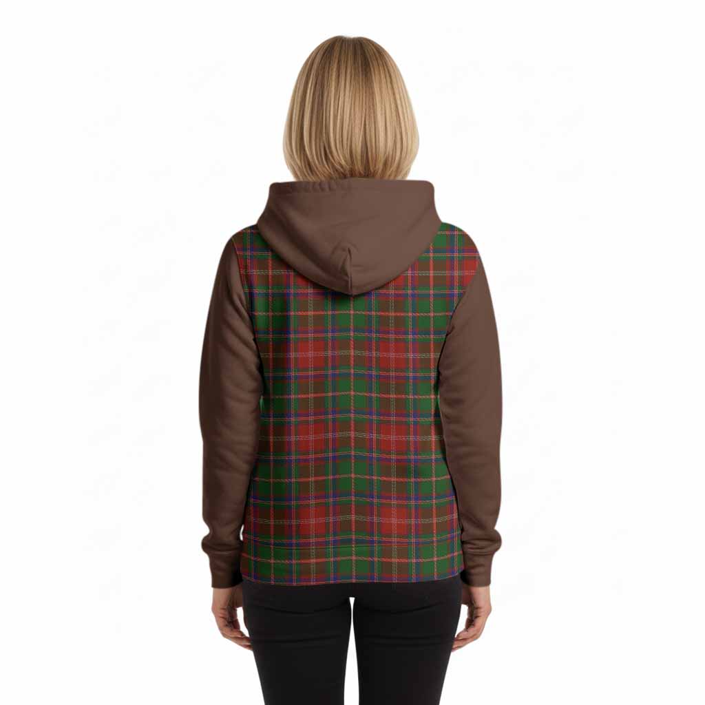 Somerville Tartan Accent Hoodie with Family Crest