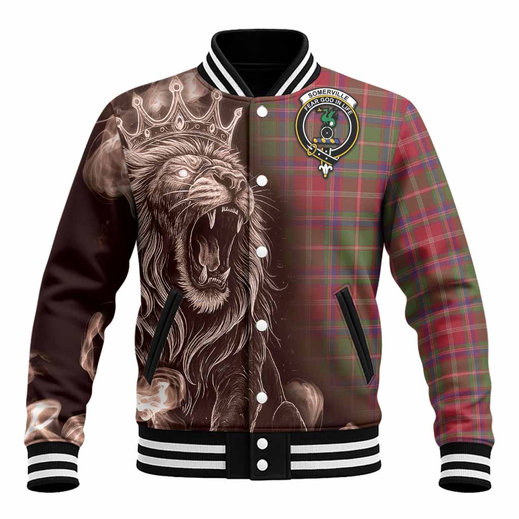 Somerville Tartan Baseball Jacket Roaring Lion Heritage
