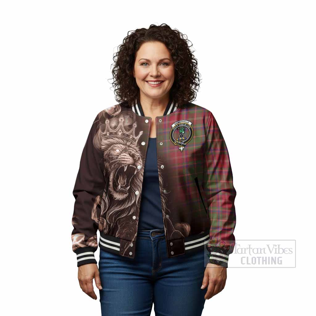 Somerville Tartan Baseball Jacket Roaring Lion Heritage